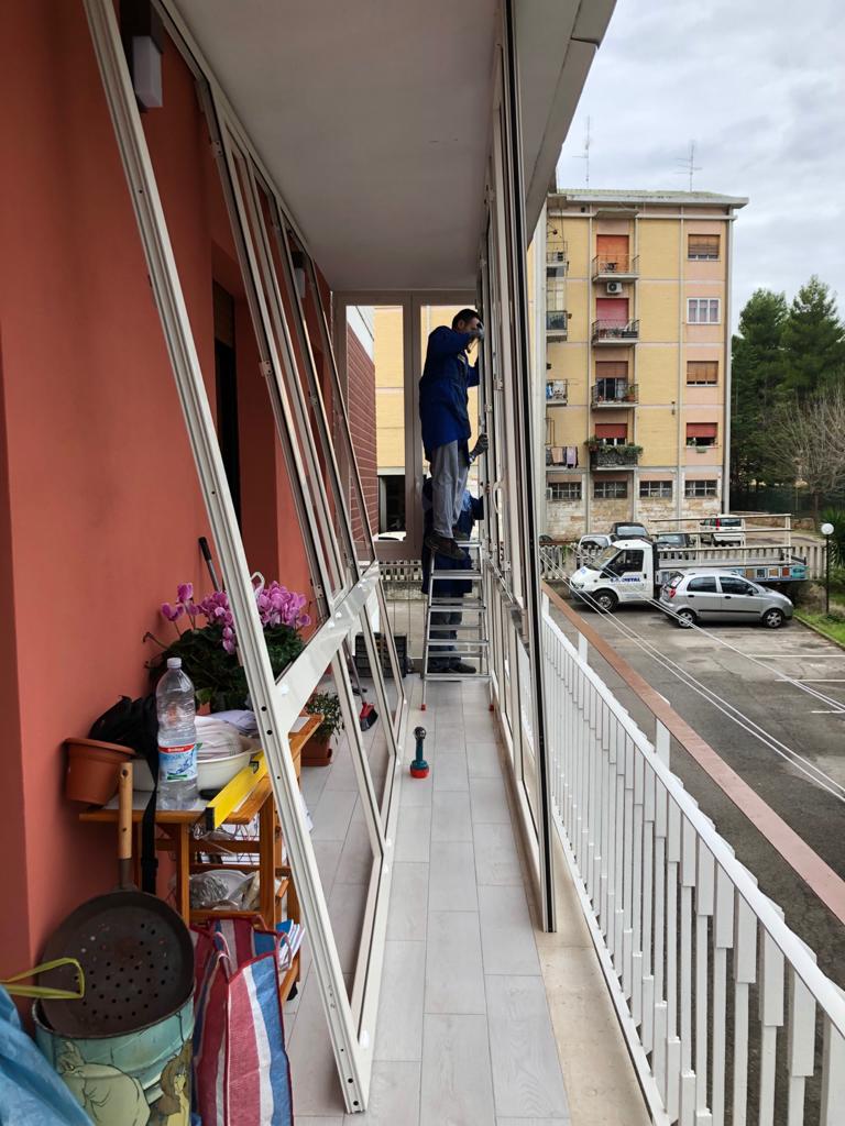 Veranda in alluminio